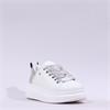 Una Healy Physical Glitter Heel Trainer - White Silver
